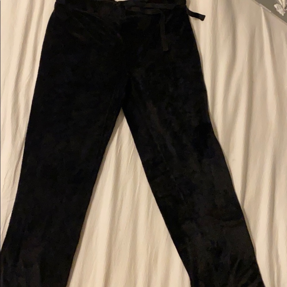 fluffy black sweat pants